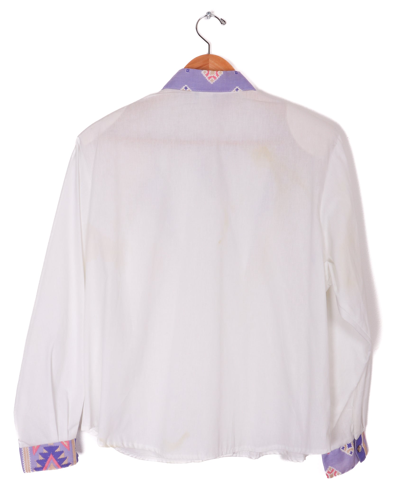 80s Circle T by Marilyn Lenox Western Fringe Button Up
