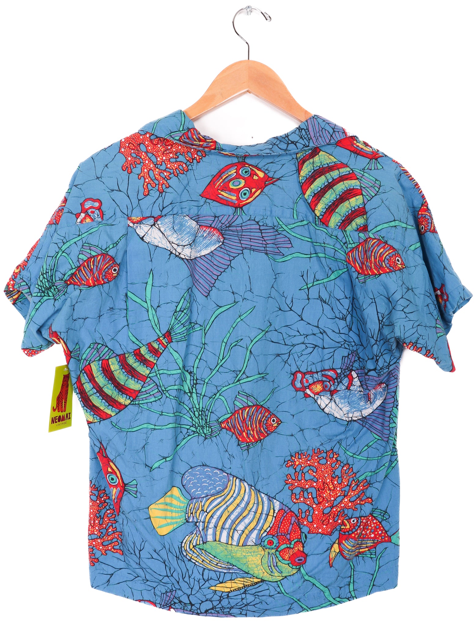 90s Merona Funky Fish Button Up