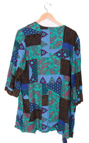 80s Union Made Tracy Richards Funky Cardigan Blouse