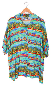 80s-90s Caribou Funky Hawaiian Button Up