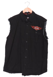 Harley Davidson Denim Black Vest