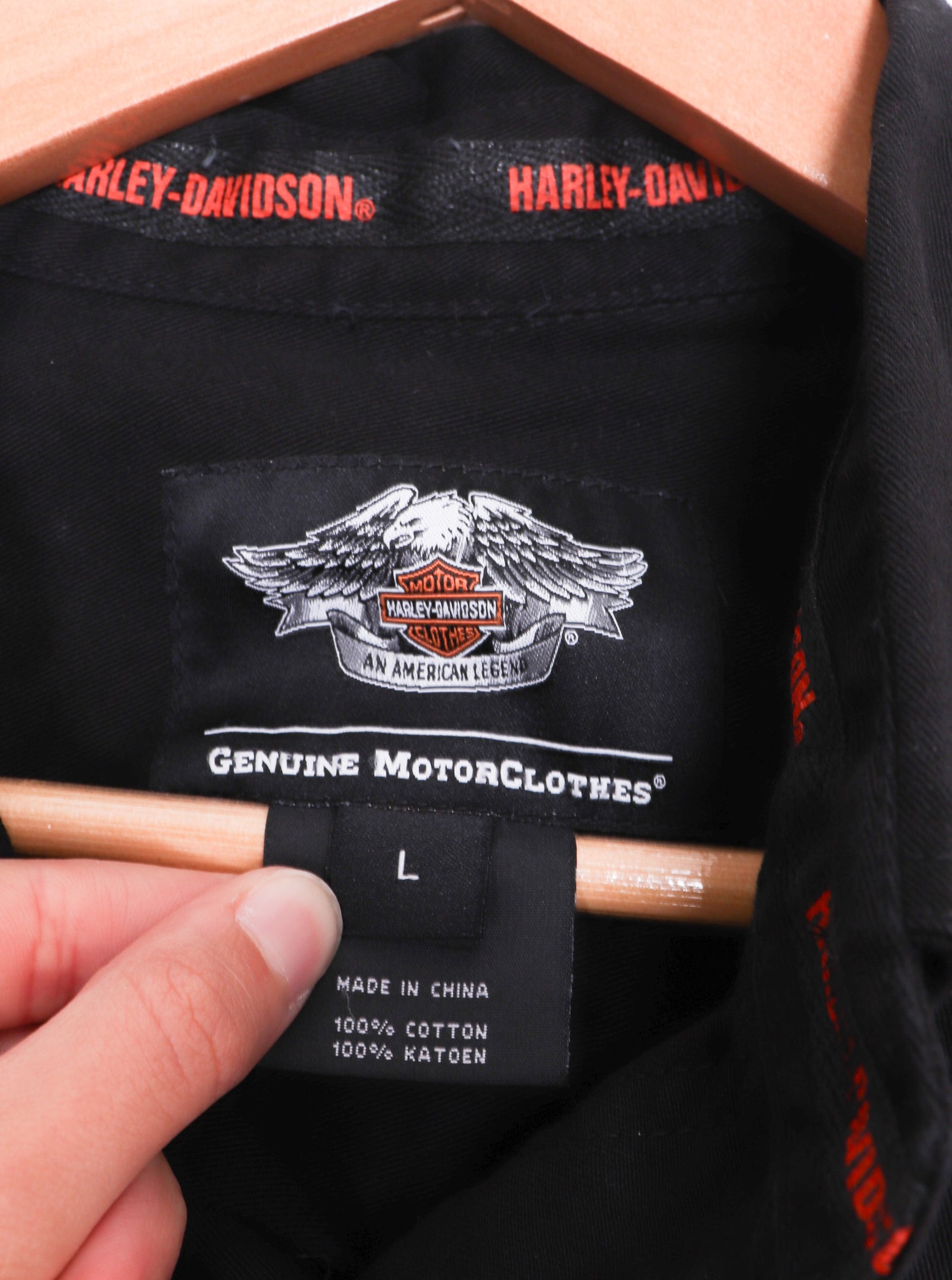 Harley Davidson Denim Black Vest