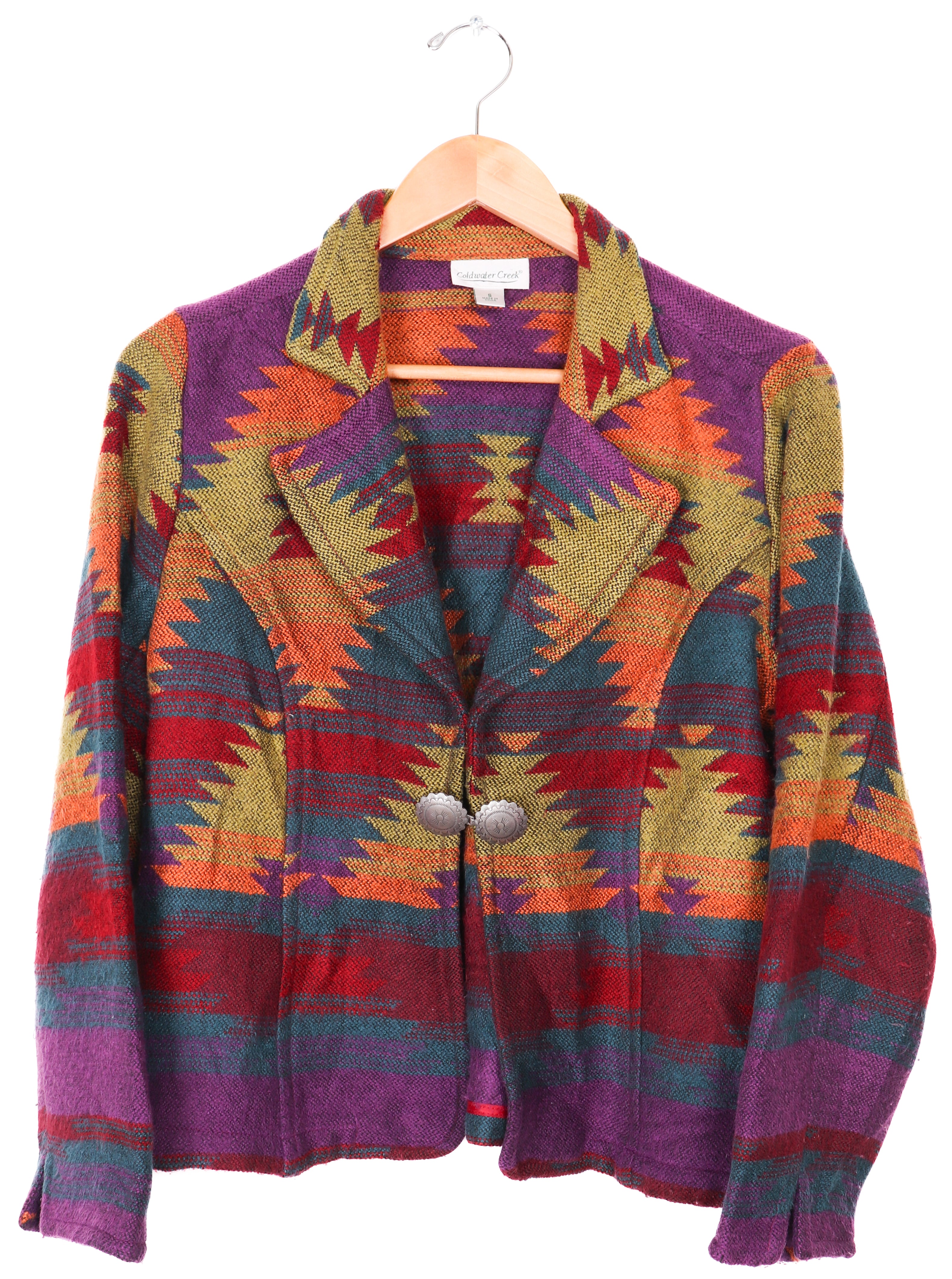 Coldwater Creek Funky Aztec Tapestry Formal Jacket