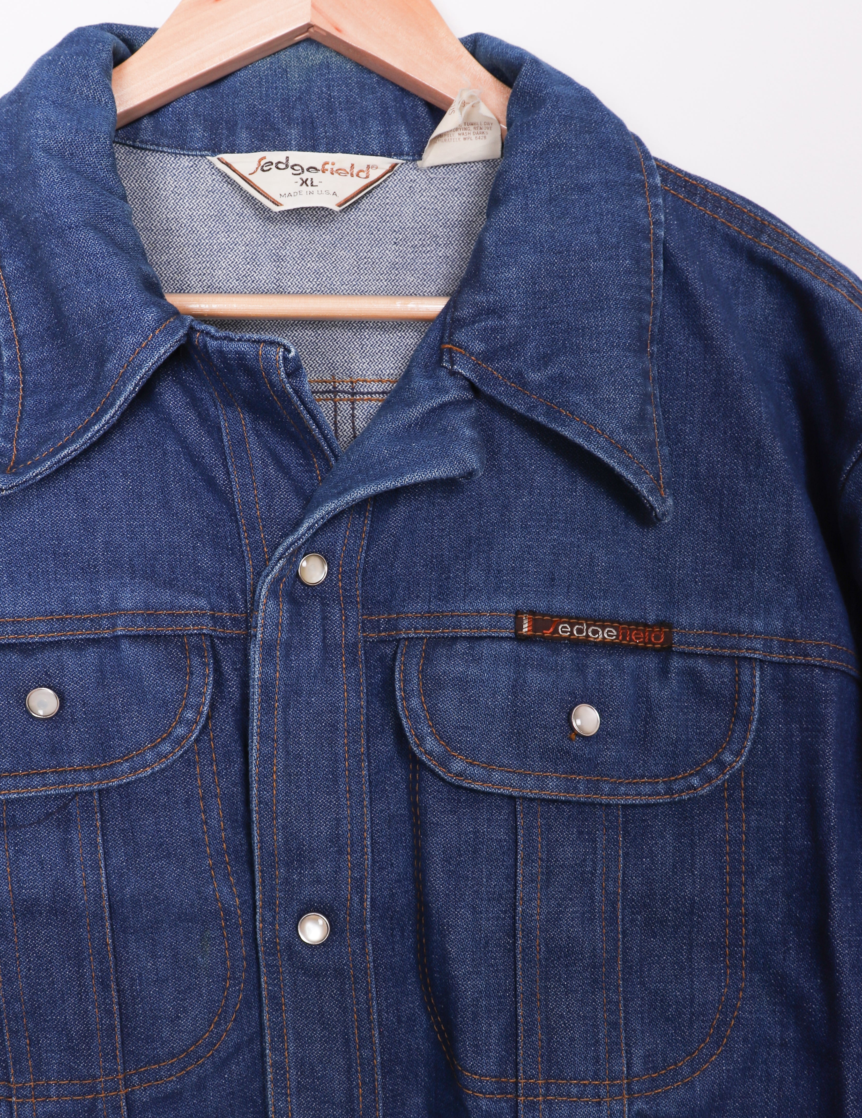 80s Sedgefield Denim Button Up Jacket