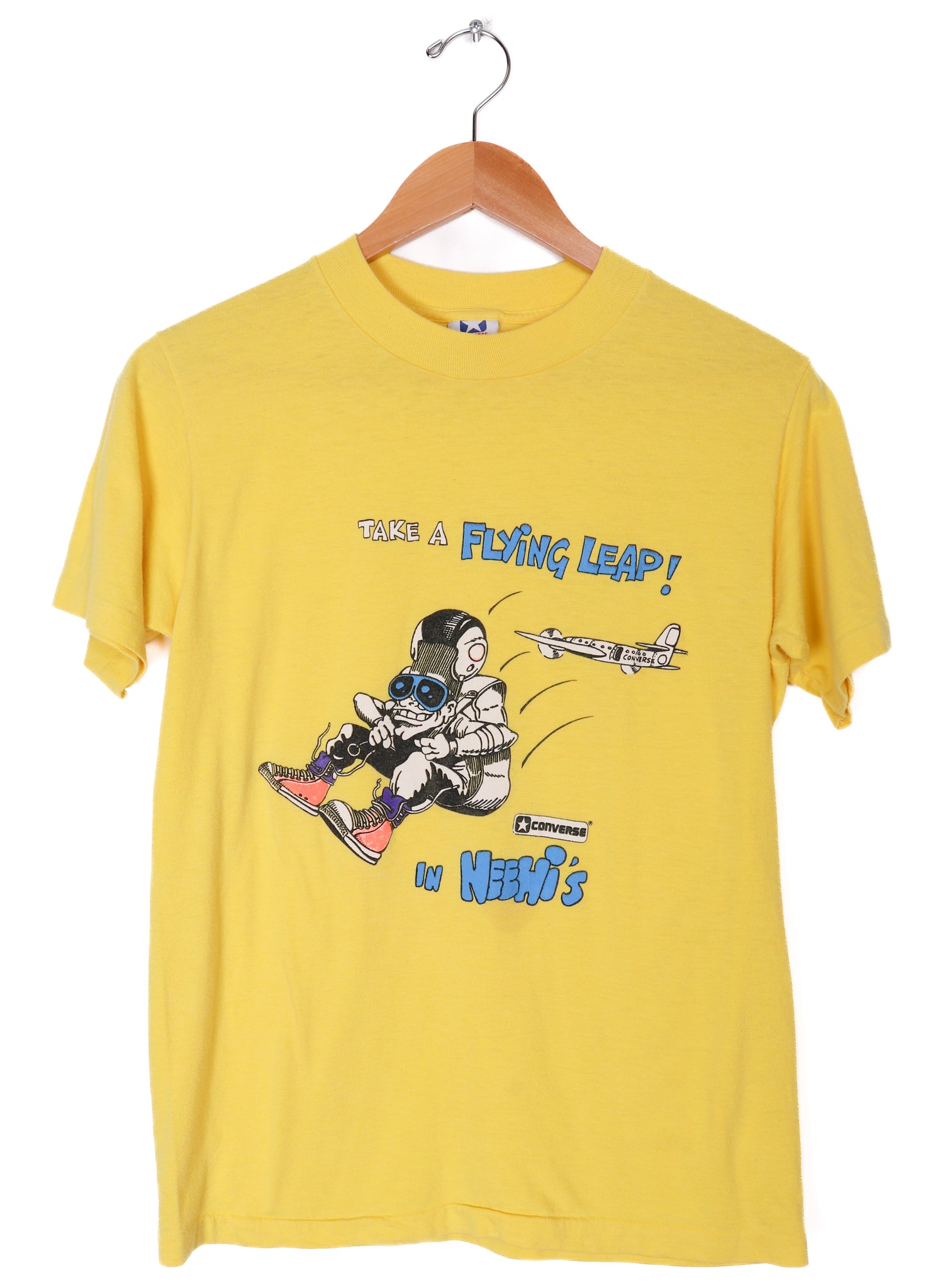 Vintage 80s Converse "Taking a flying leap in Neehi's" T-Shirt