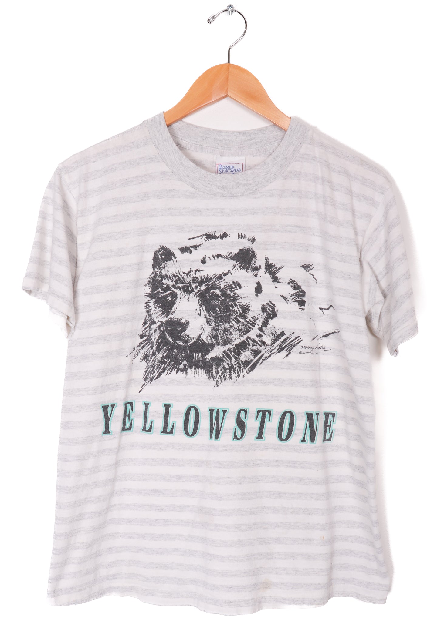 1991 Yellowstone Bear Sketch T-Shirt