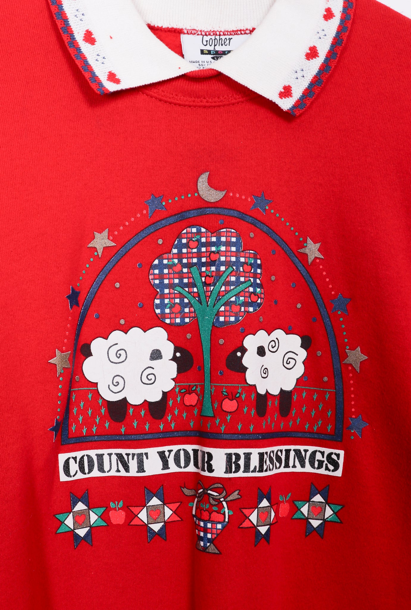 90s Gopher Sport "Count Your Blessings" Crewneck
