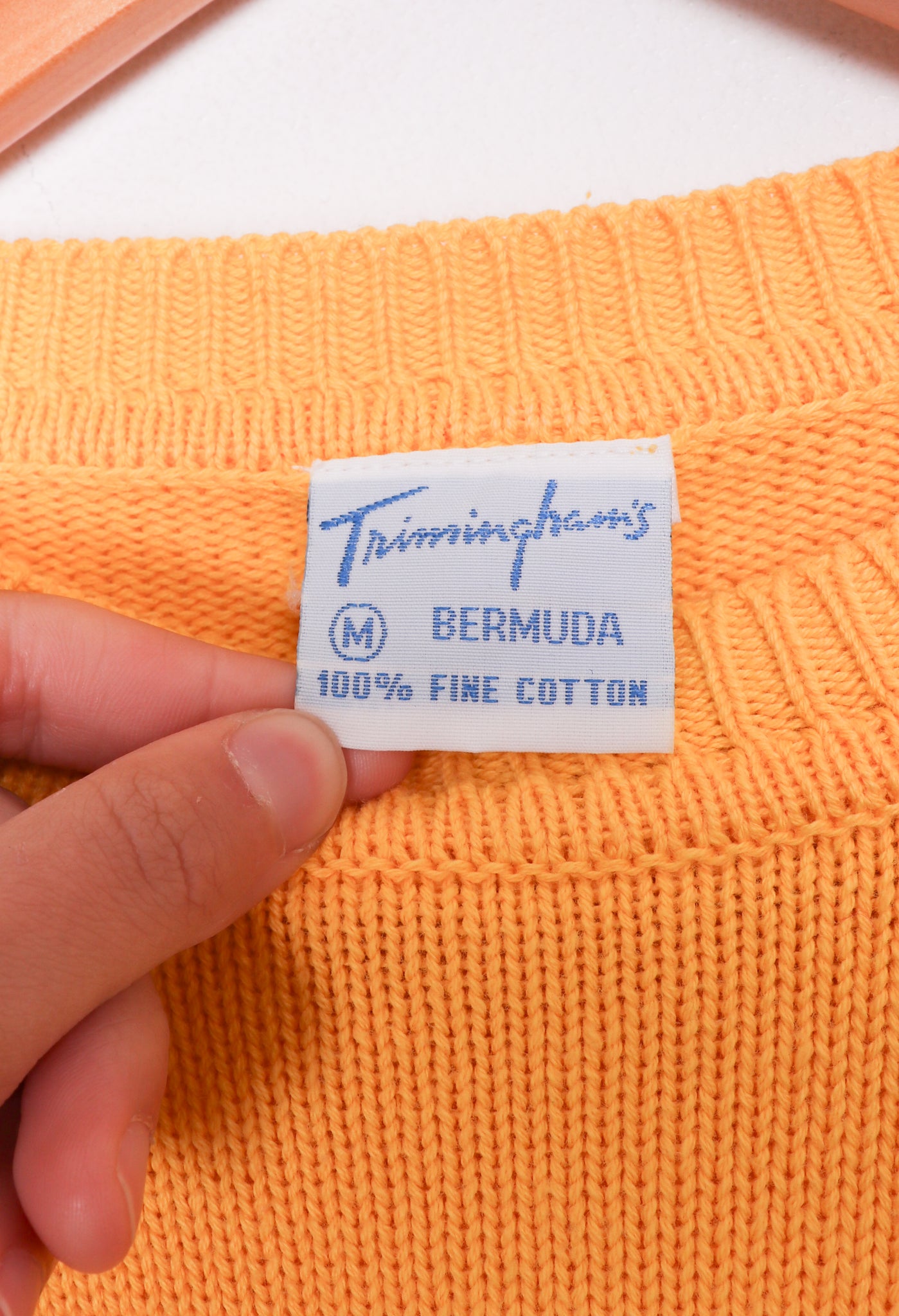 90s Bermuda Yellow Knit Sweater