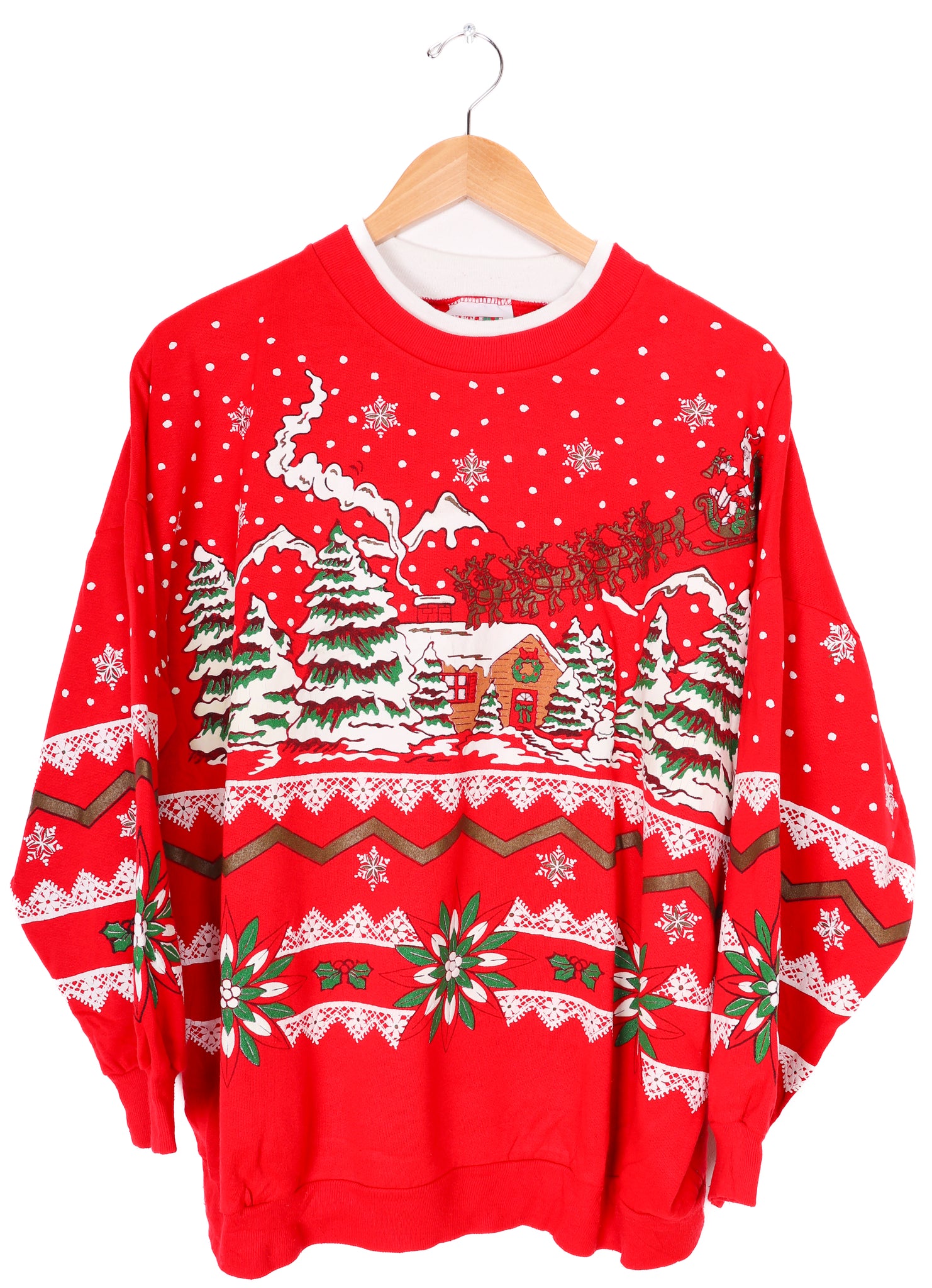 90s Nutcracker Full Christmas Winter Scene Sweatshirt