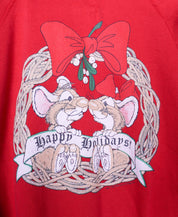 Early 90s Tultex "Happy Holidays" Mice Crewneck