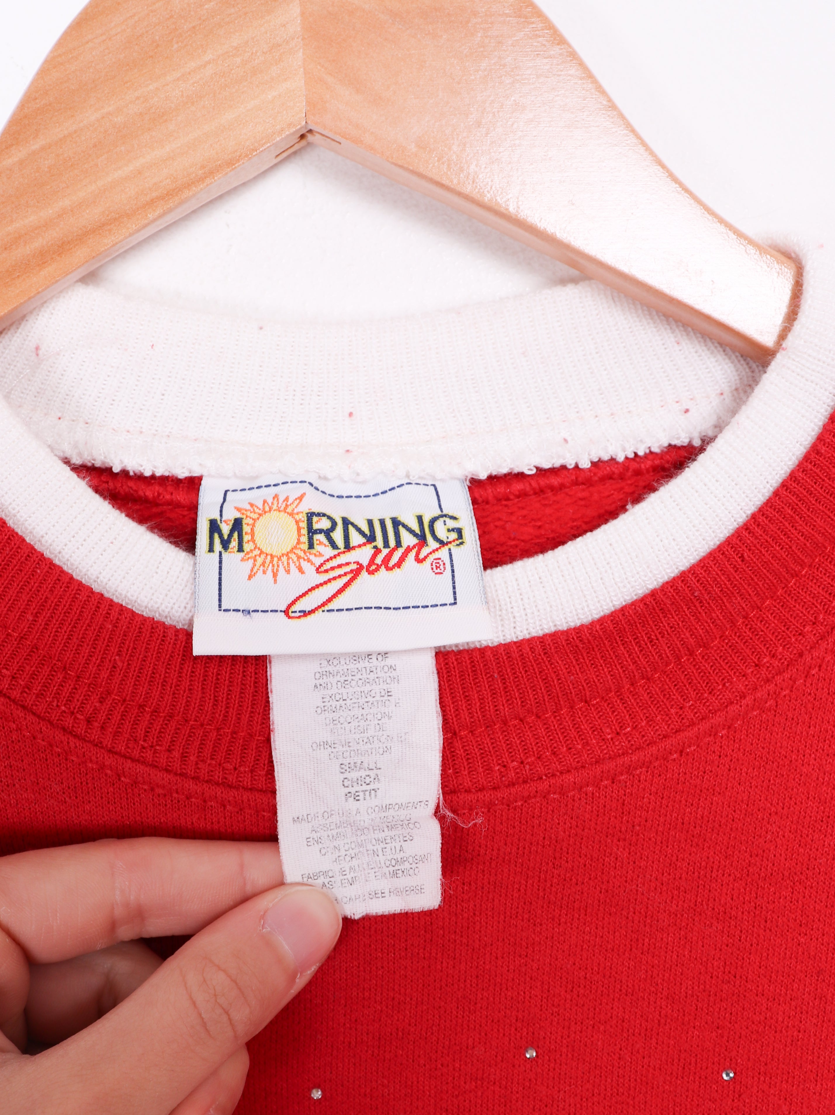 90s Morning Sun Candy Canes Crewneck