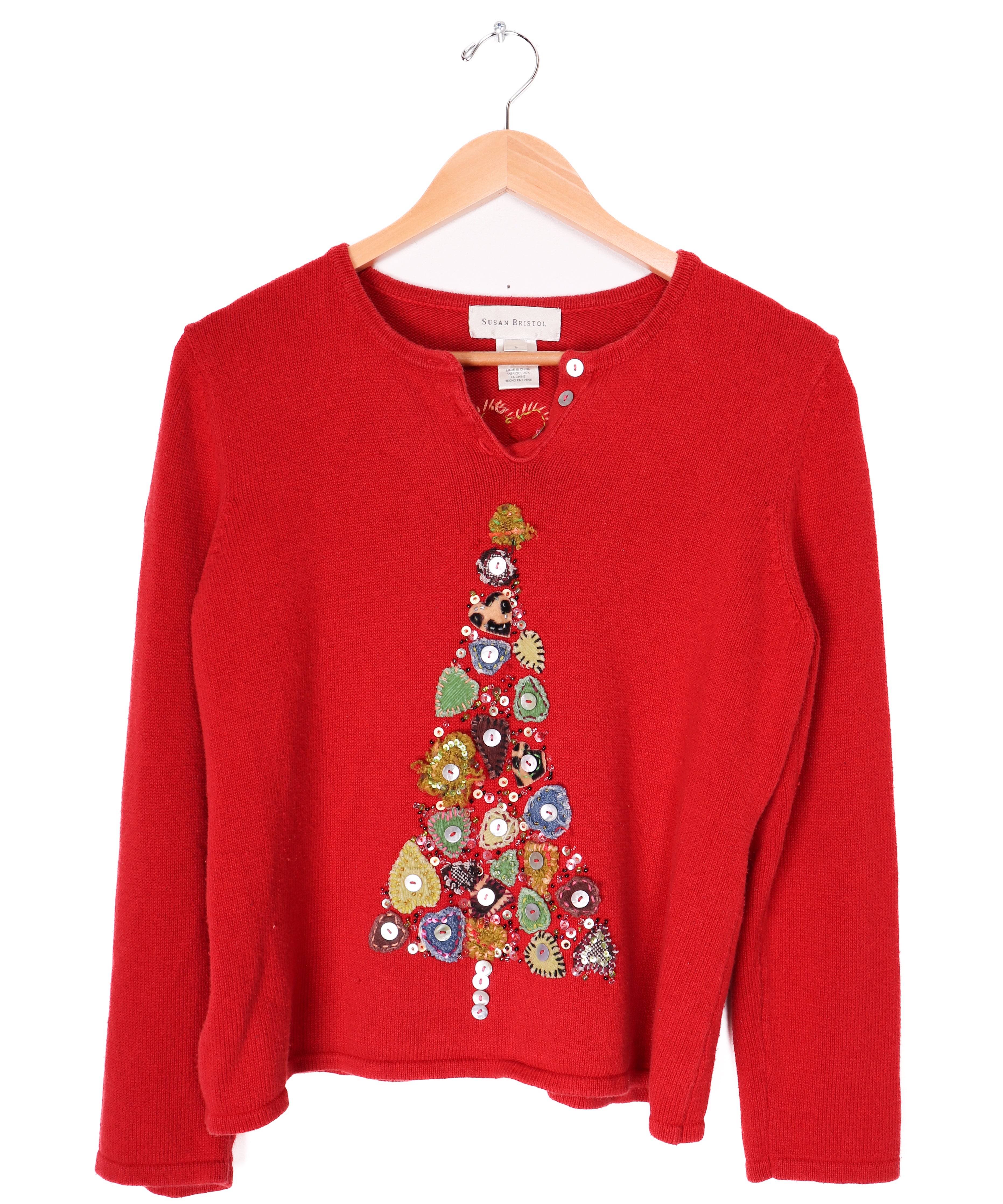 Susan Bristol 3D Christmas Tree Sweater