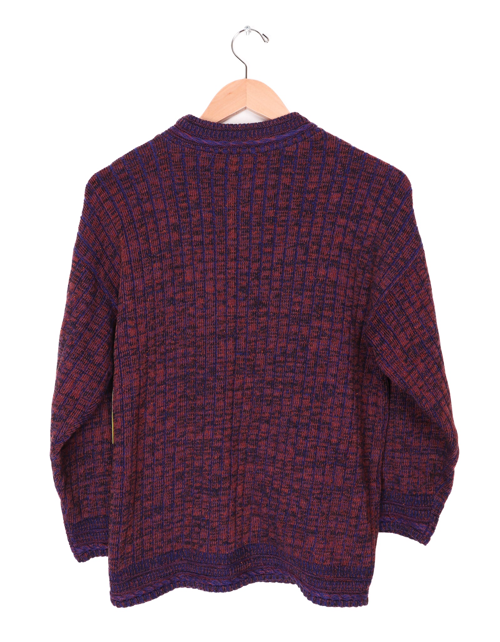 80s Winner's Choice Acrylic Dark Purple Sweater