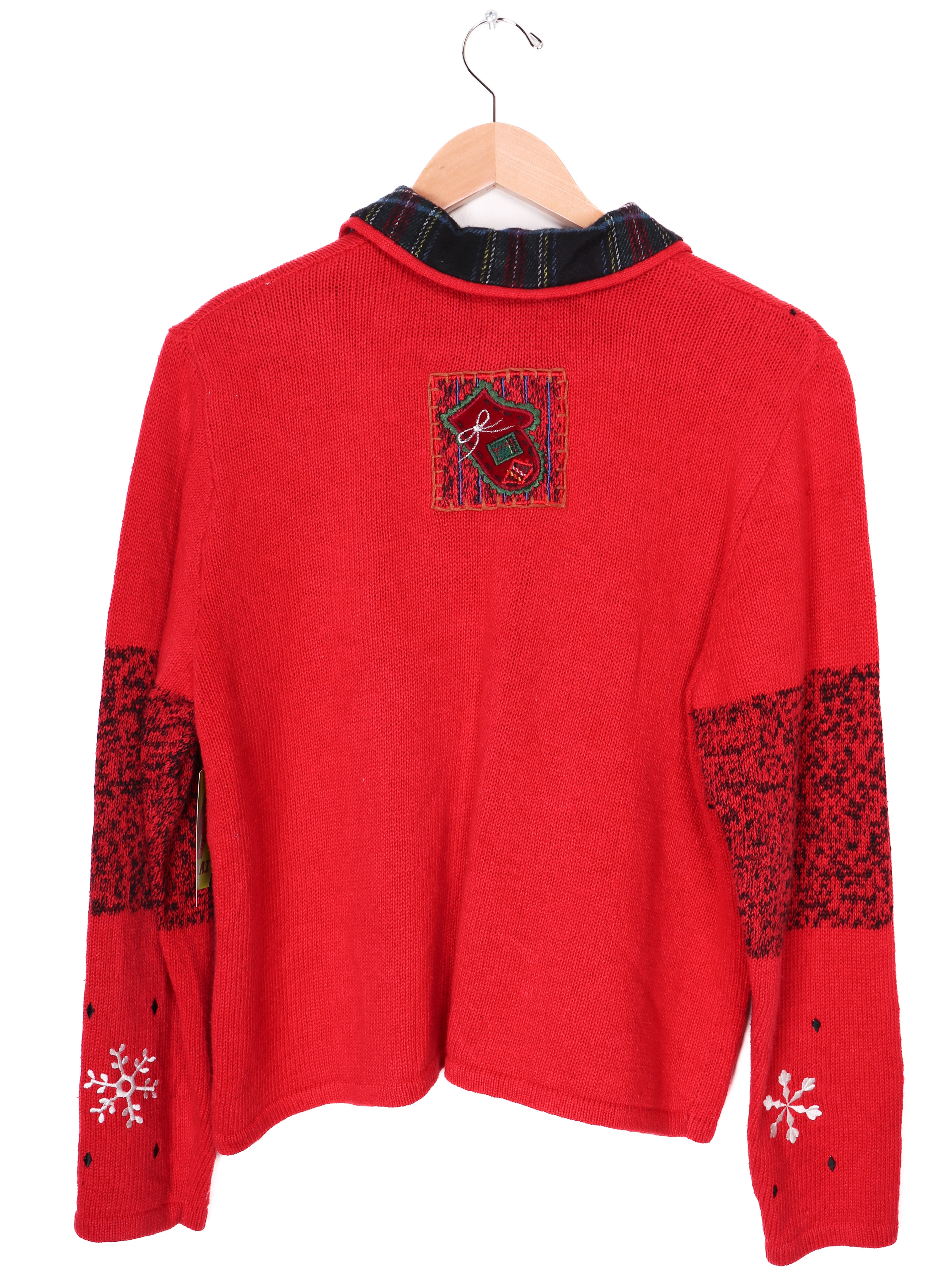 Studio Fa La La Hard Knit Christmas Zip-Up Sweater