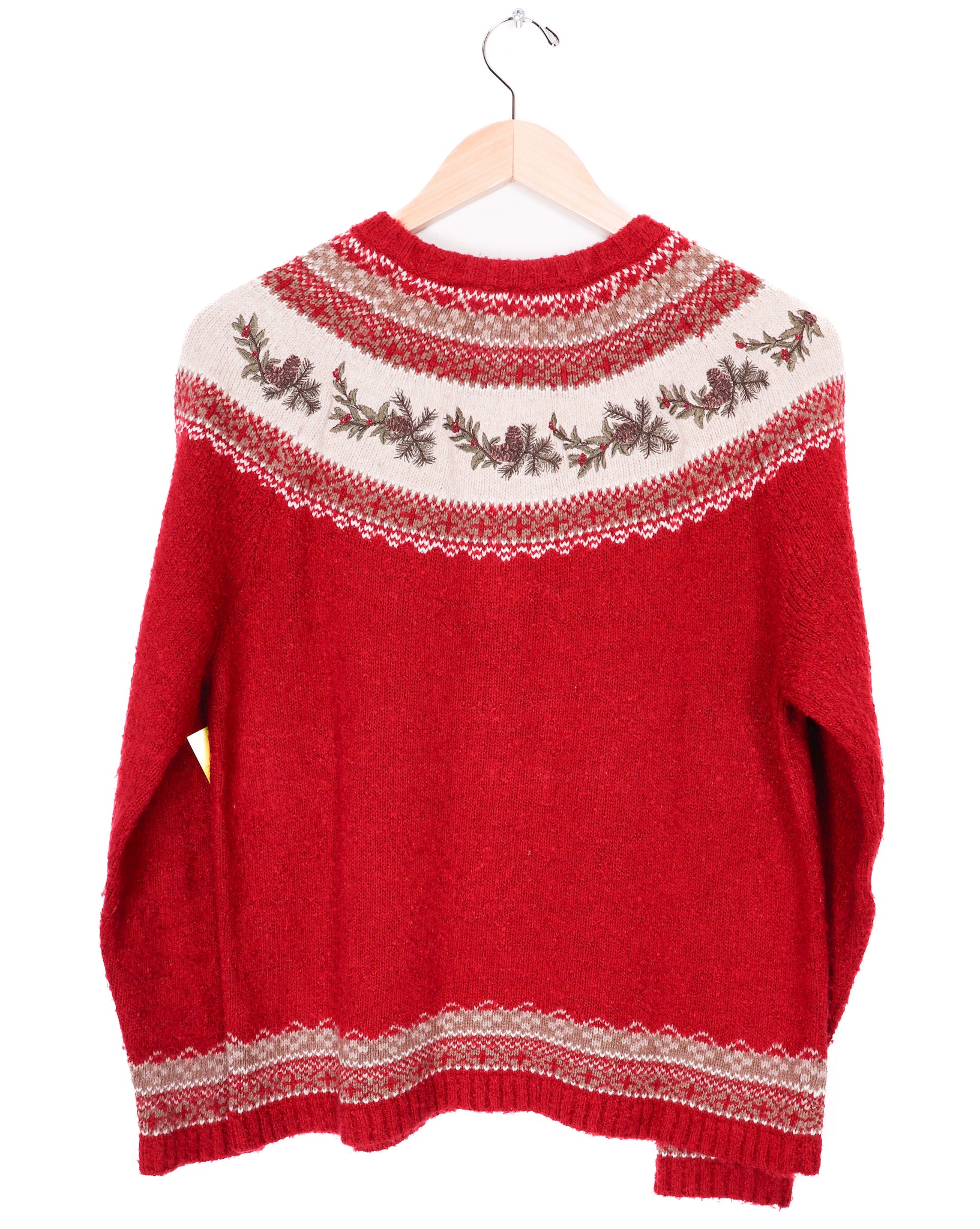 Croft & Barrow Red Zip-Up Sweater