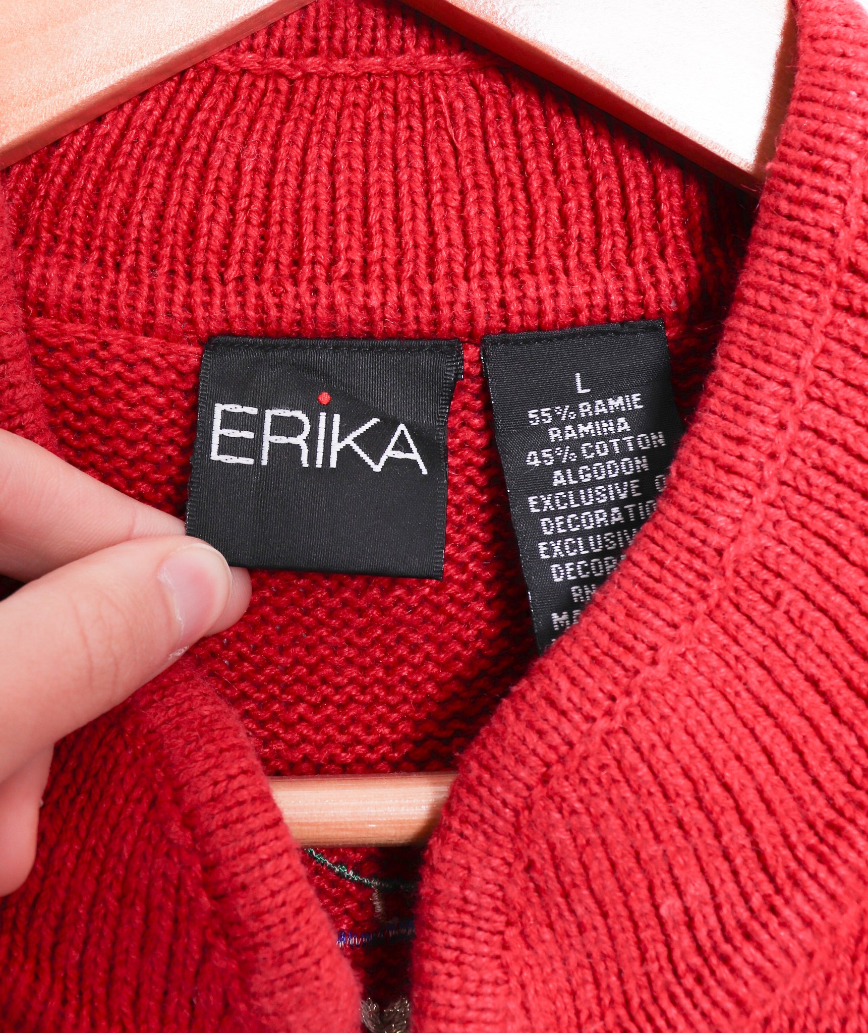 Erika Funky Beaded Christmas Sweater Vest