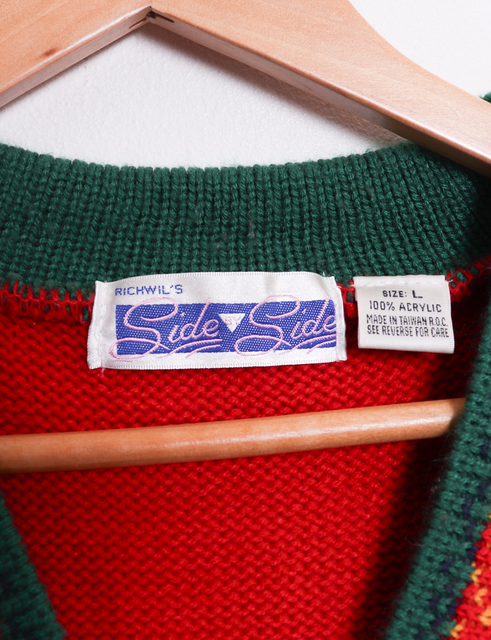 90s Side By Side Holiday Sweater Vest