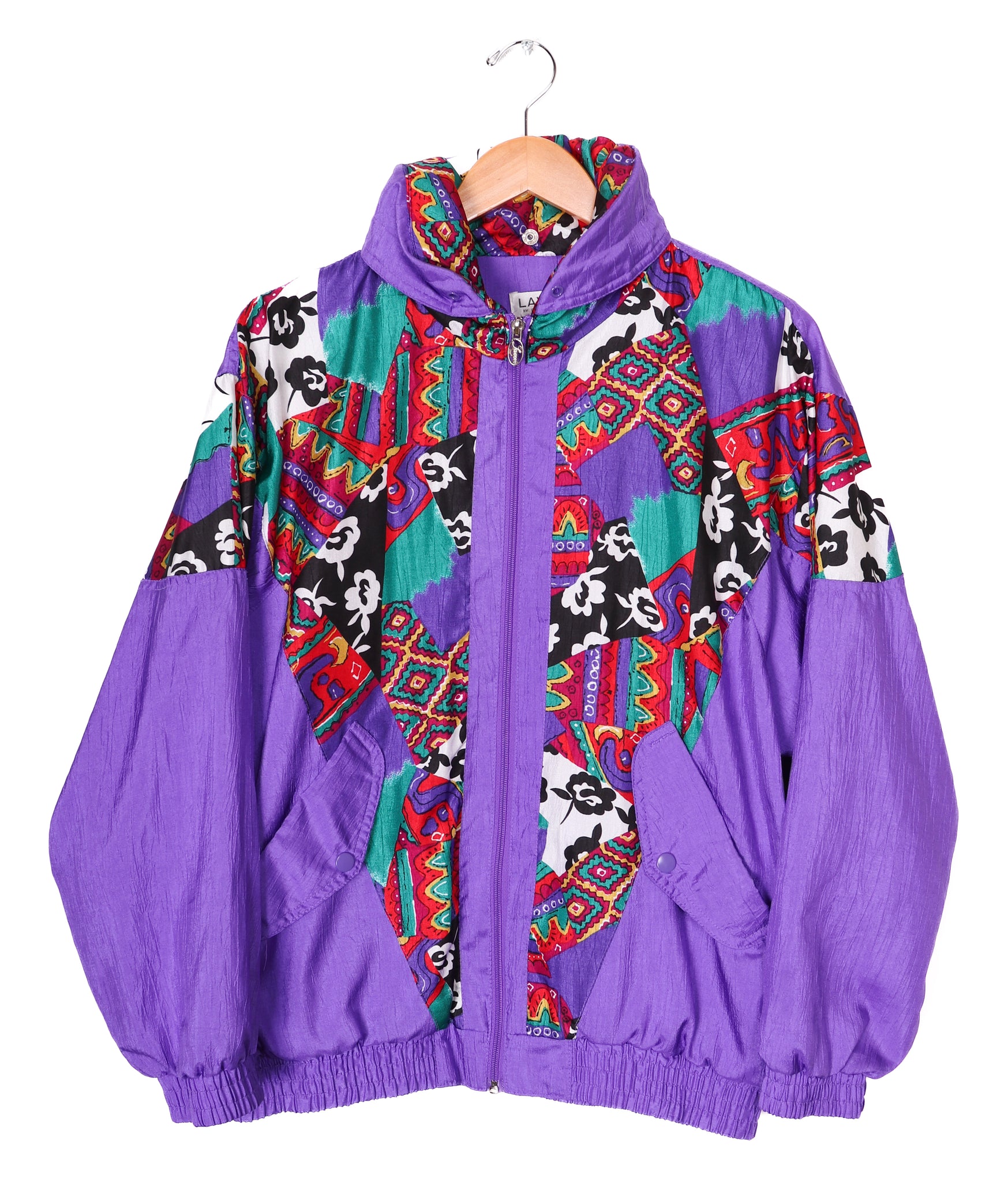 Lavon Funky Purple Windbreaker Jacket