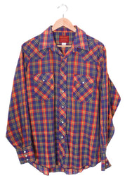 Rustler Western Plaid Button Up