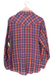 Rustler Western Plaid Button Up