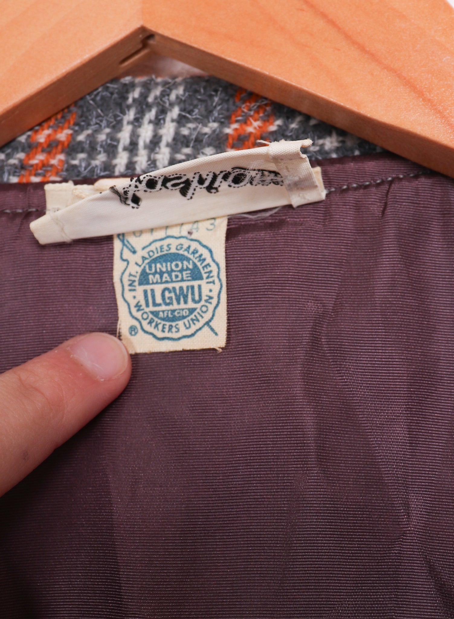 60s-70s Union Made Dru Fashions Tweed Formal Jacket
