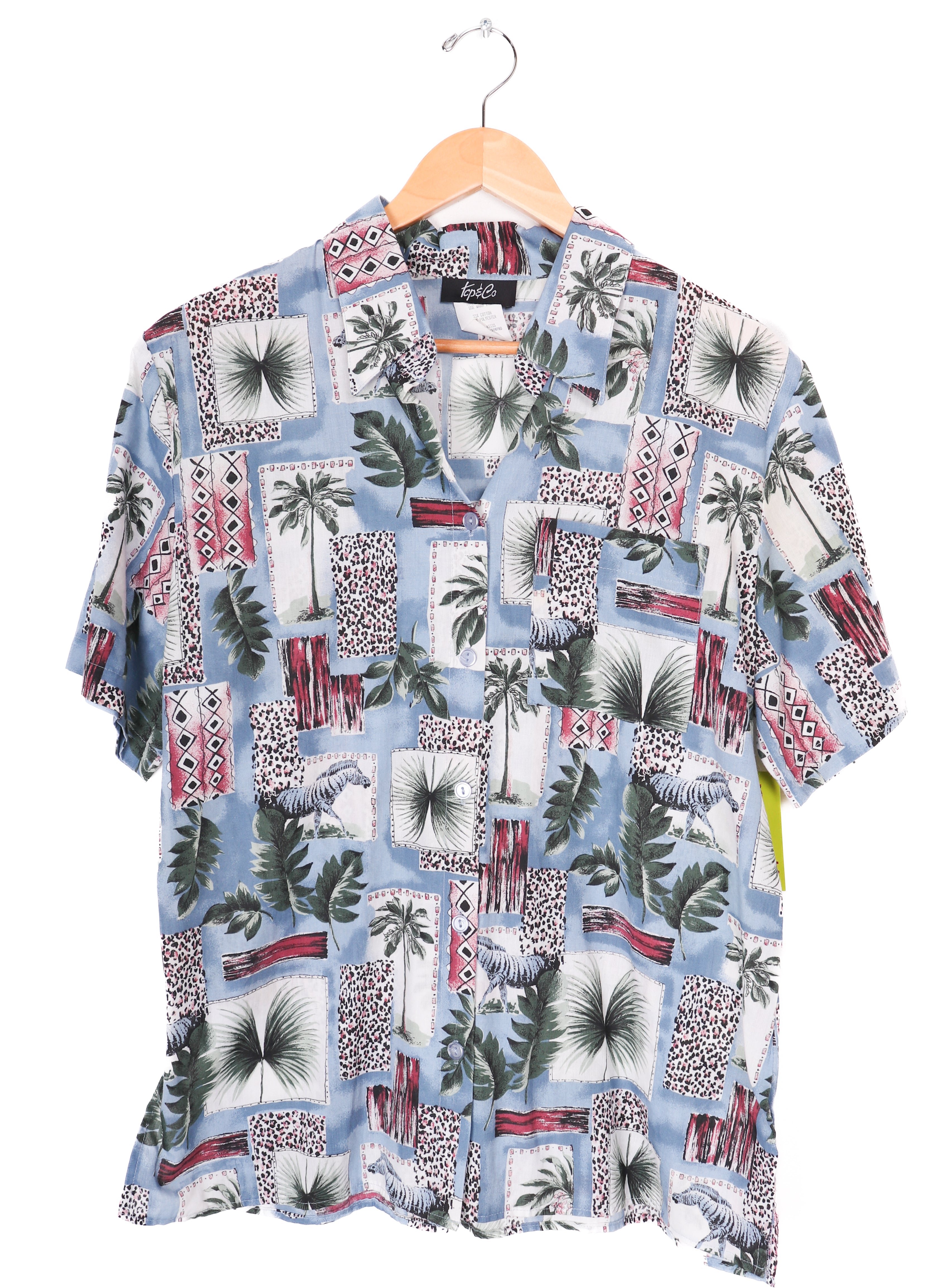 90s Tap & Co. Funky Safari Blouse