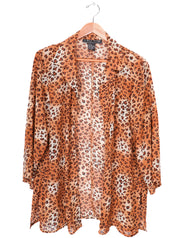 A Wild Thyme Wild Cat Print Blouse