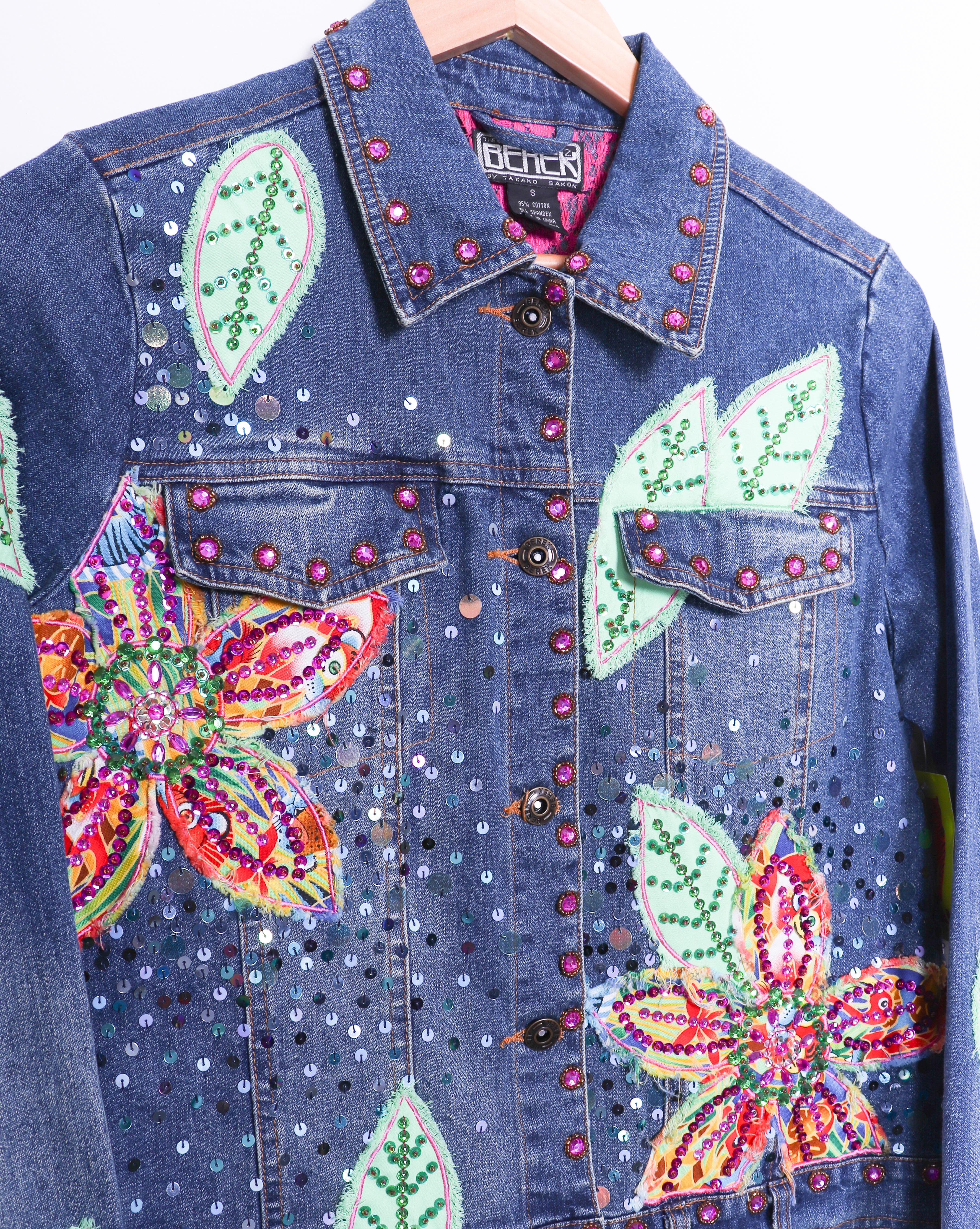 Berek by Takako Sakon Funky Sequined Denim Jacket