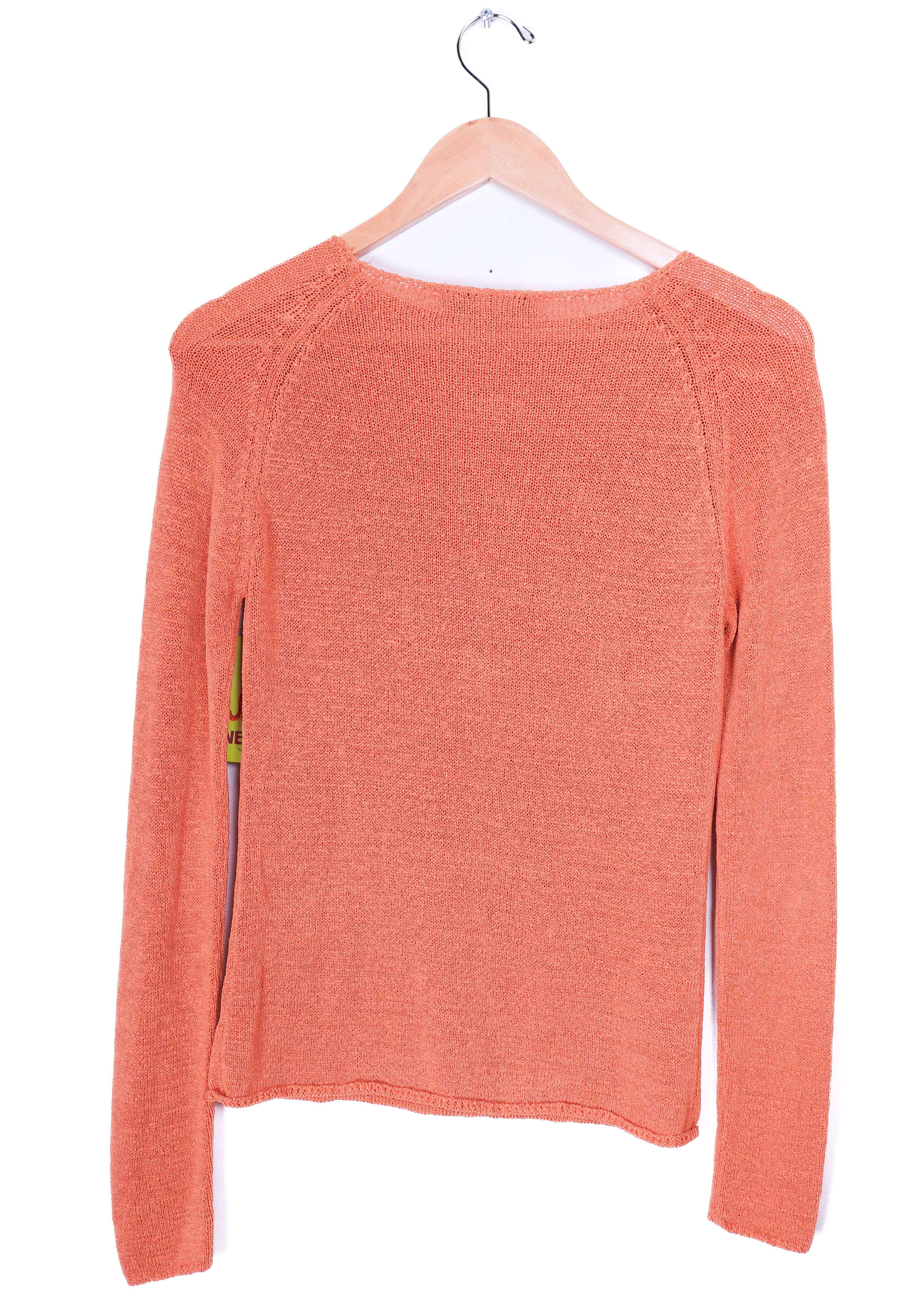 One Girl Who... Tight Knit Orange Sweater Top