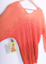 I.N.C Funky Orange Glittery Sweater Top