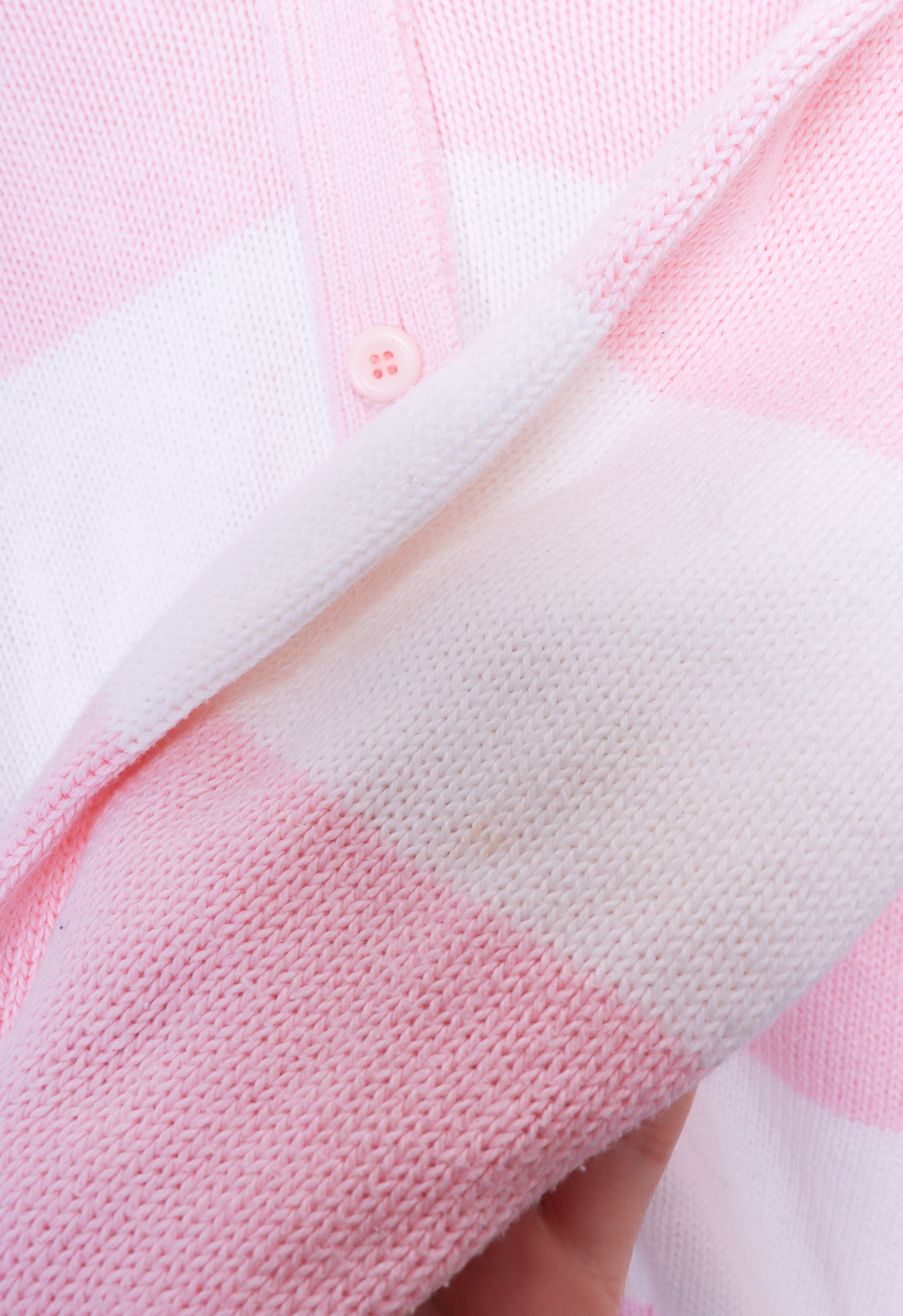 Vintage Winona Knits Pink Striped Knit Sweater