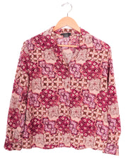 Notations Clothing Co. Purple Florals Blouse