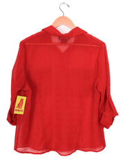 Elementz Sheer Red Blouse