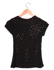 Y2K Honeycomb Kidz Sparkley Black Top