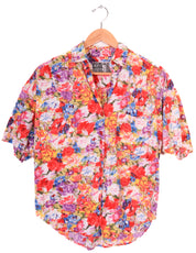 90s Andrew Sports Studio Floral Blouse