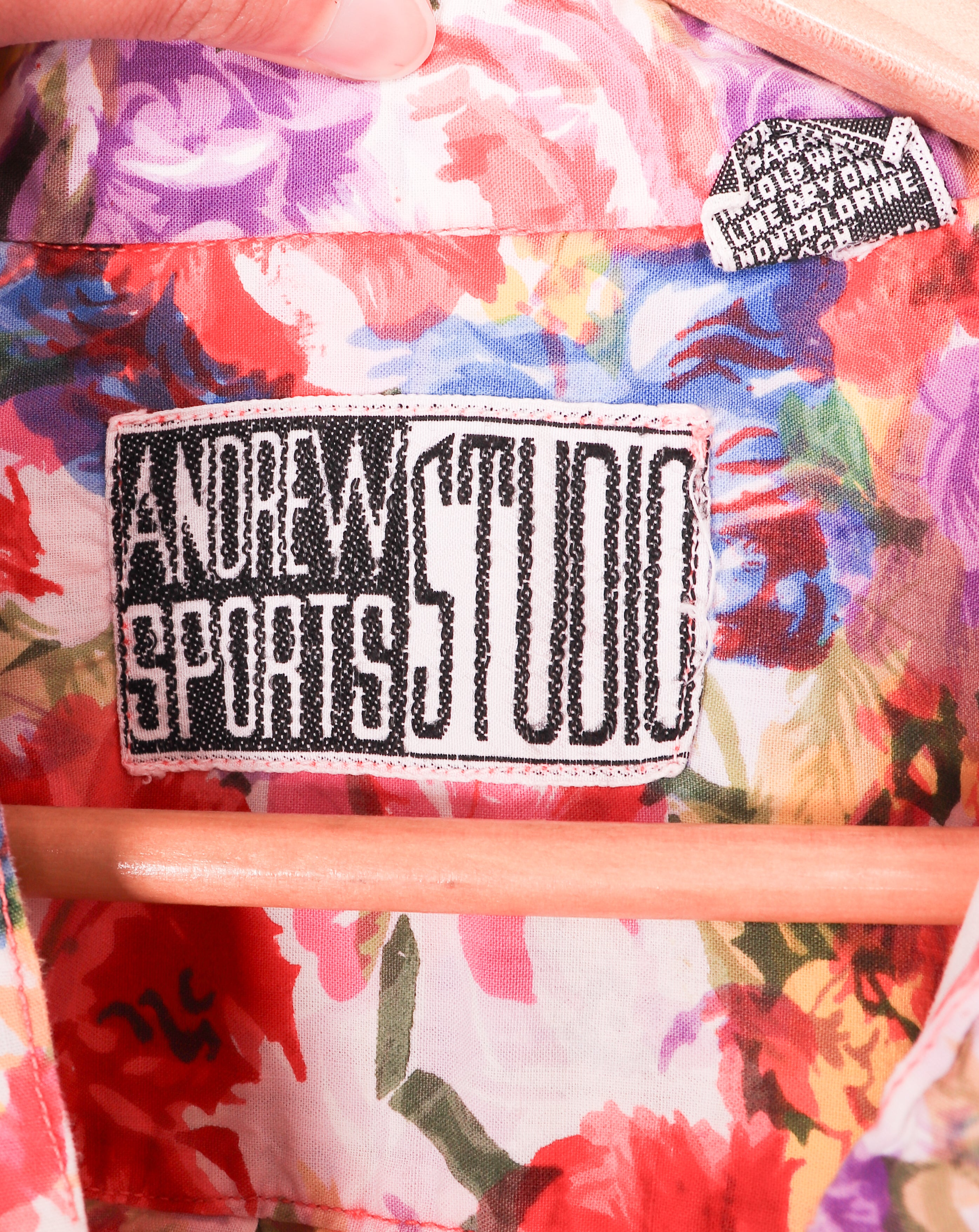 90s Andrew Sports Studio Floral Blouse