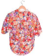 90s Andrew Sports Studio Floral Blouse