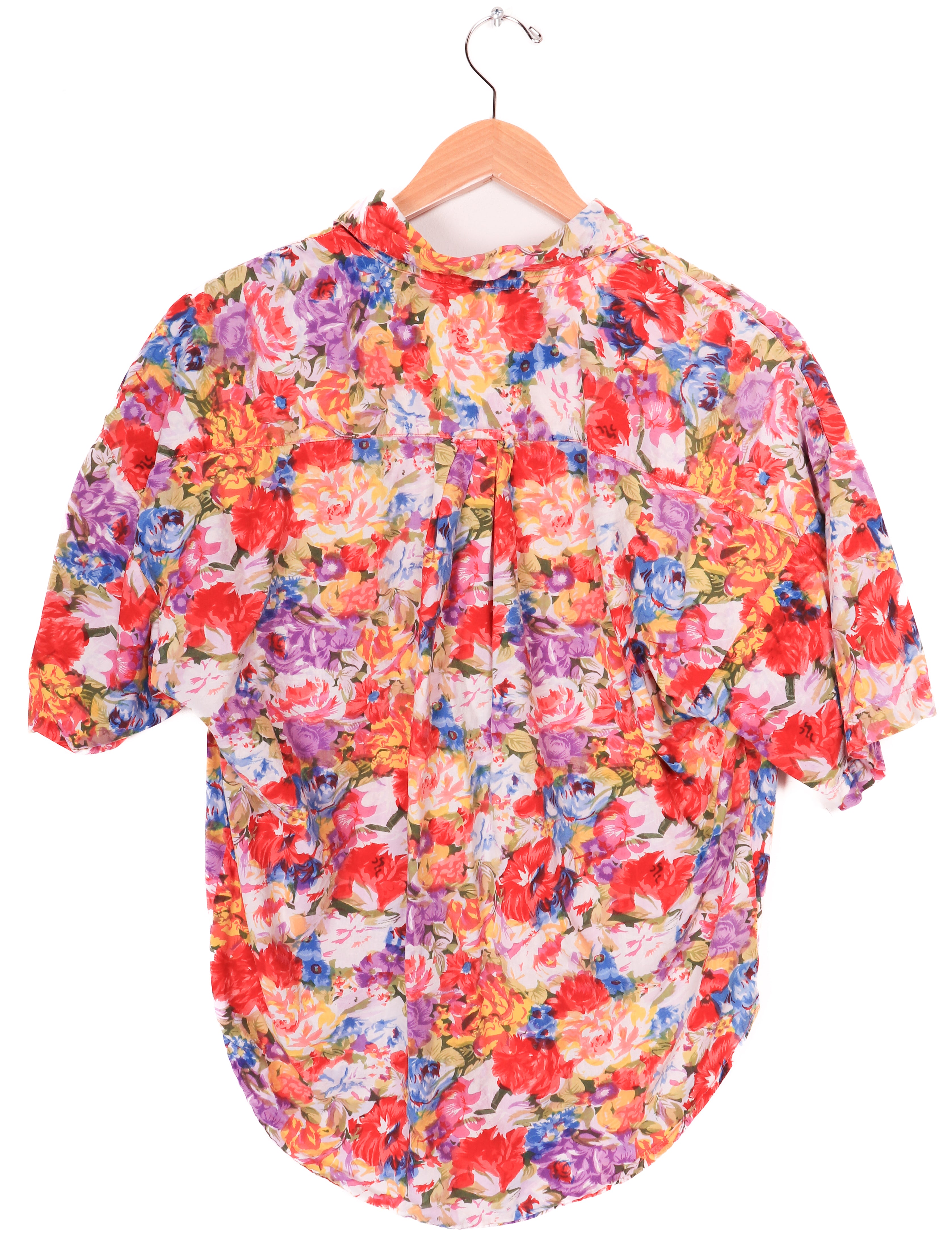 90s Andrew Sports Studio Floral Blouse