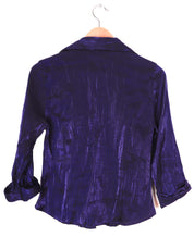 90s Giorgio Fiorlini Metallic Purple Blouse