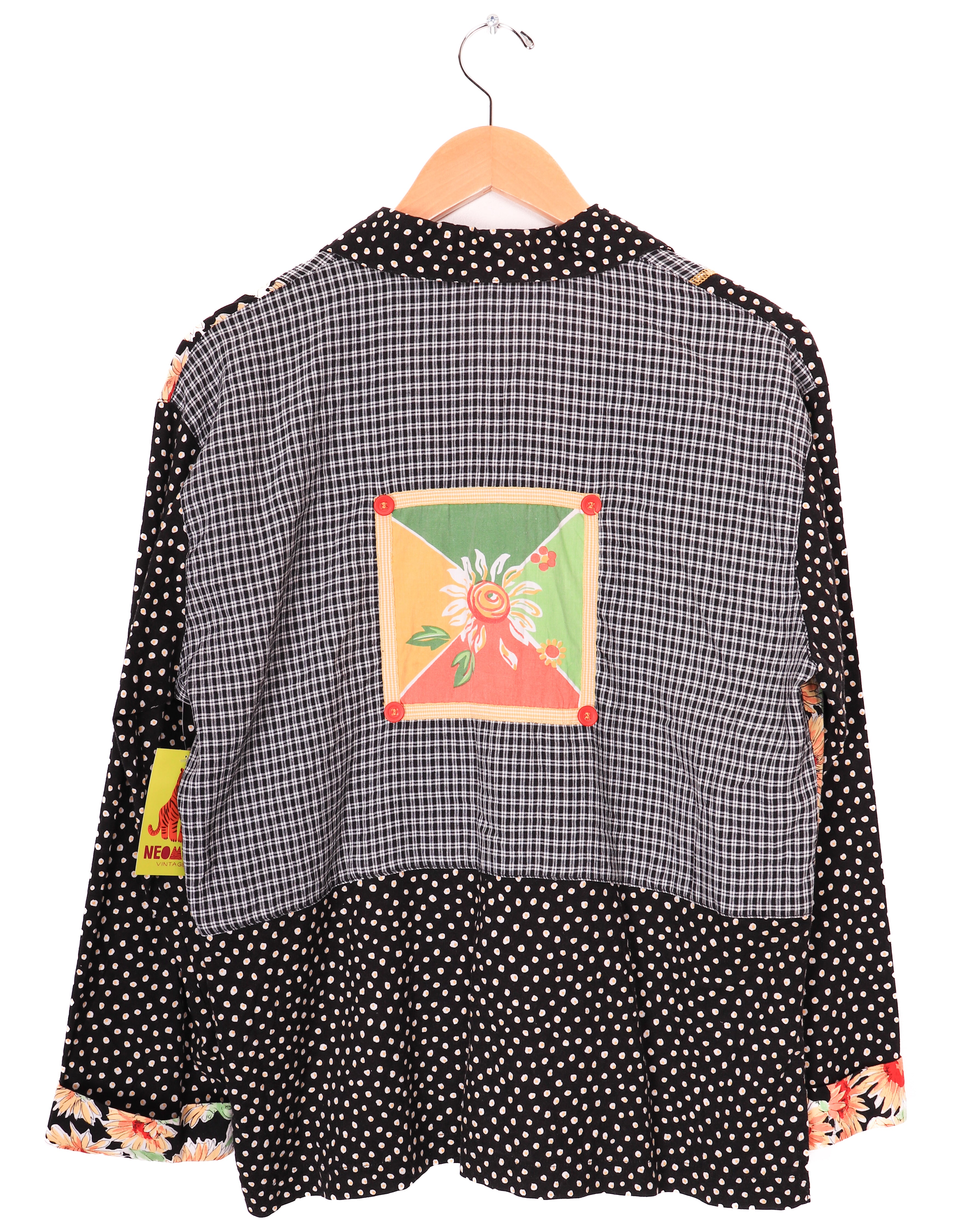 90s Napa Valley Multi Patterned Blouse