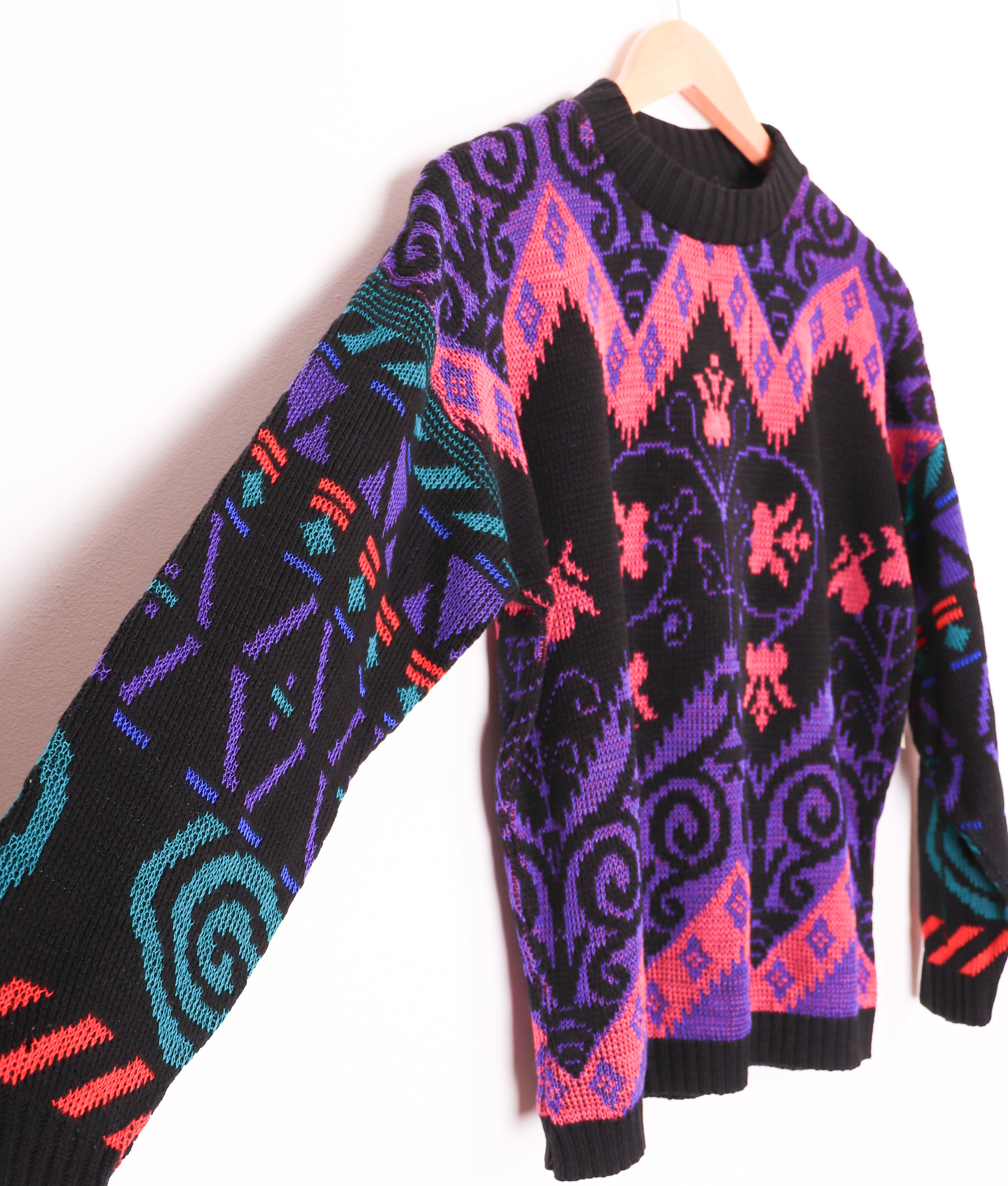 Vintage Acrylic Funky Knit Sweater