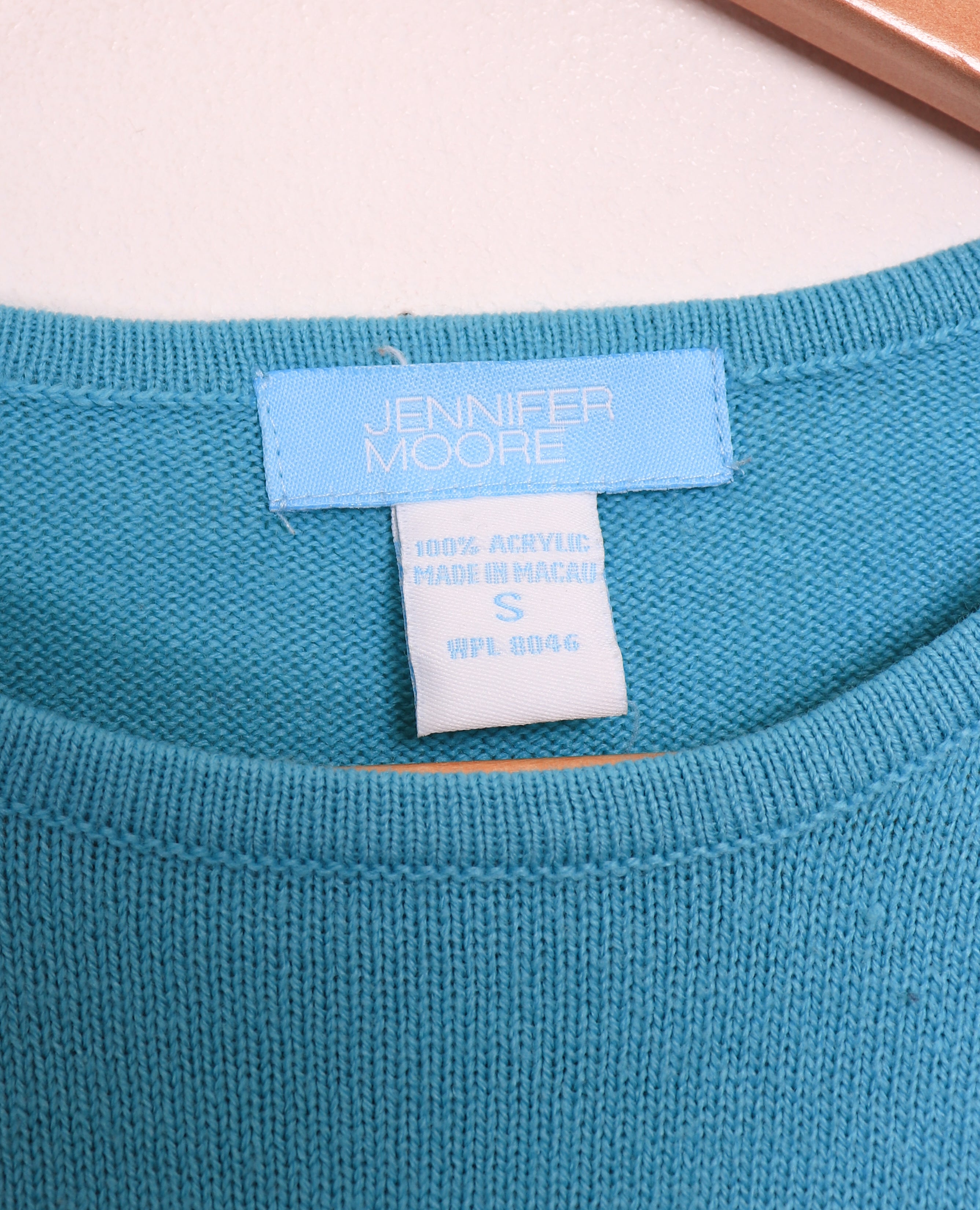 Jennifer Moore Blue Preppy Sweater