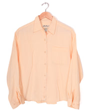 Eddie Bauer Yellow Textured Button Up