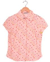 Cute Pink Floral Blouse