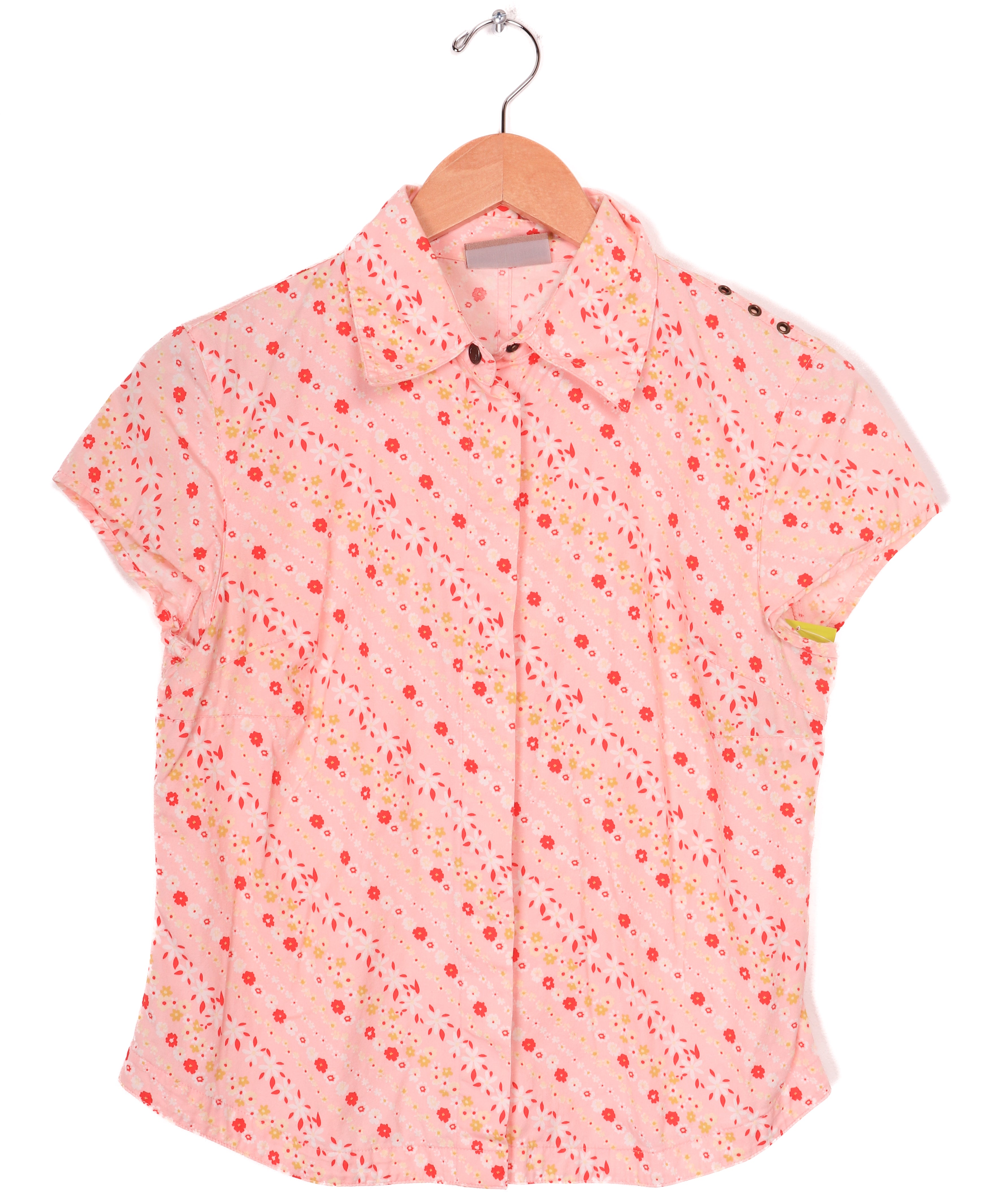 Cute Pink Floral Blouse