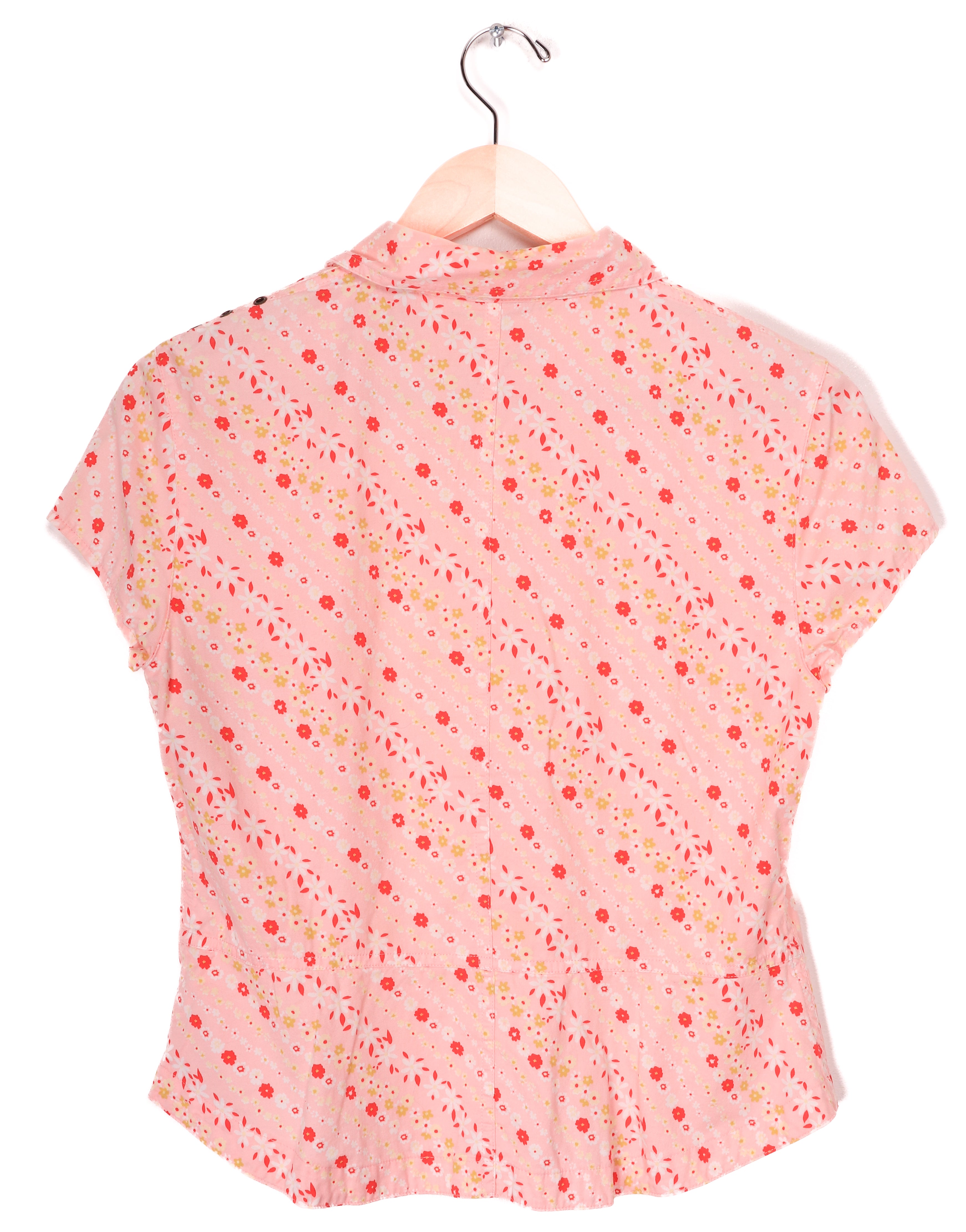 Cute Pink Floral Blouse