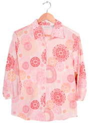 Lemon Grass Pink Patterned Blouse