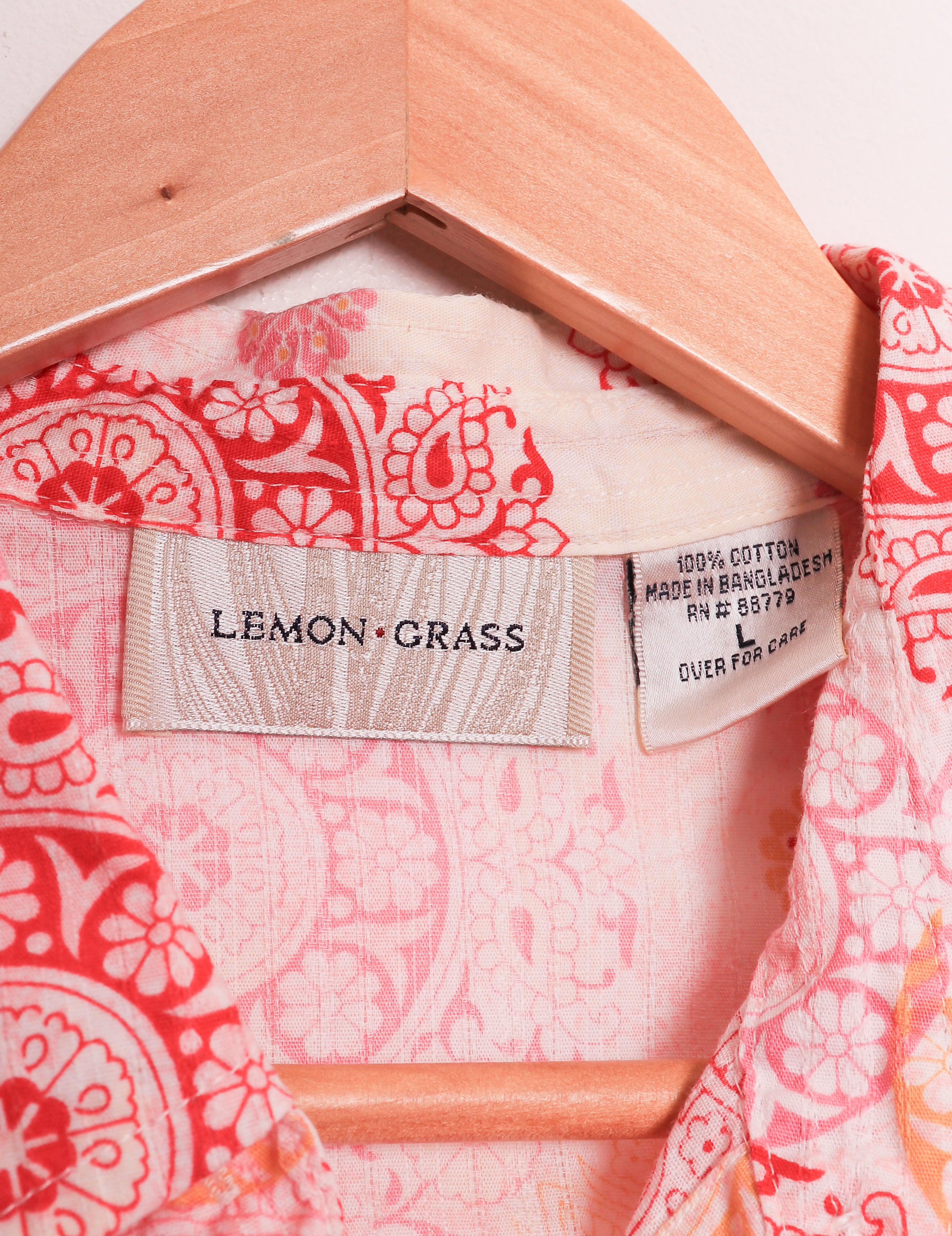 Lemon Grass Pink Patterned Blouse