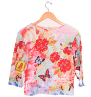 90s Take Two Funky Butterflies Long Sleeve Top