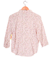 90s Capacity Light Pink Floral Blouse